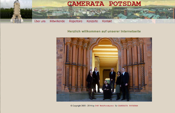 Design und Umsetzung -- Kammerorchester Camerata Potsdam